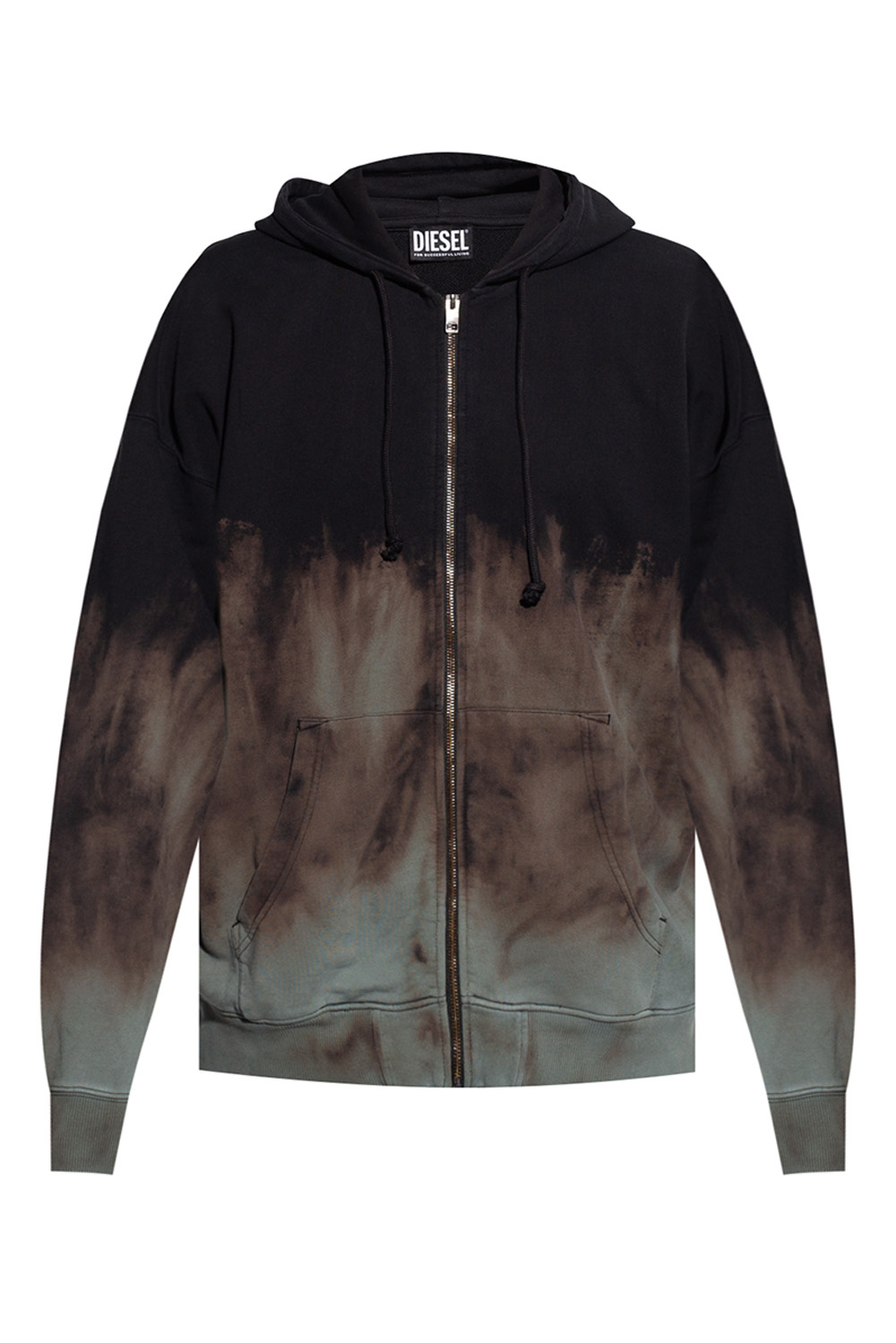 up hoodie | Diesel Zip | tailored brushed twill check long sleeve 